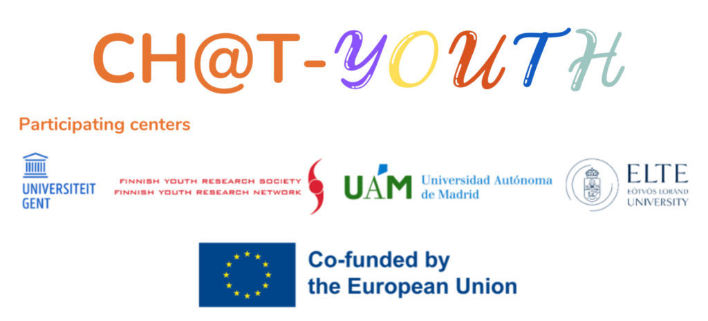 Chat-youth logo and the logos of the participating countries and EU